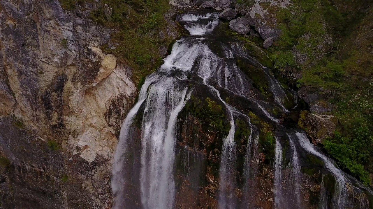 boka waterfall slovenia bovec 2017