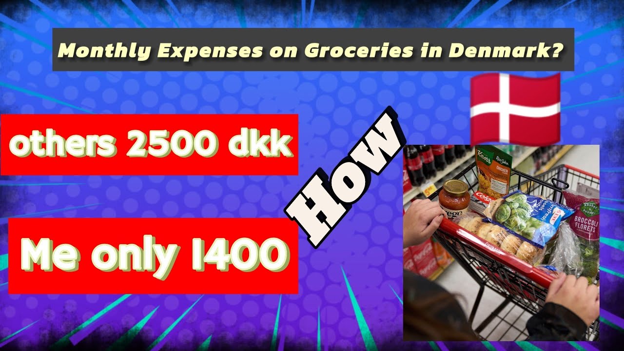 Monthly expenses on Groceries in Denmark