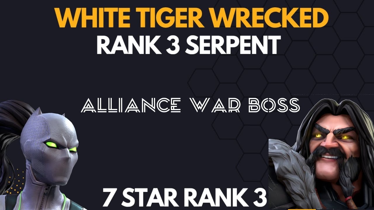 White tiger is awesome - Aw Serpent boss |Marvel Contest of Champions