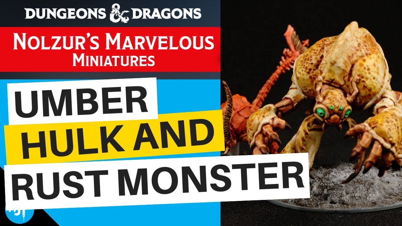 How To Paint An Umber Hulk And Rust Monster For D&D | Wizkids Nolzur's Marvelous Miniatures
