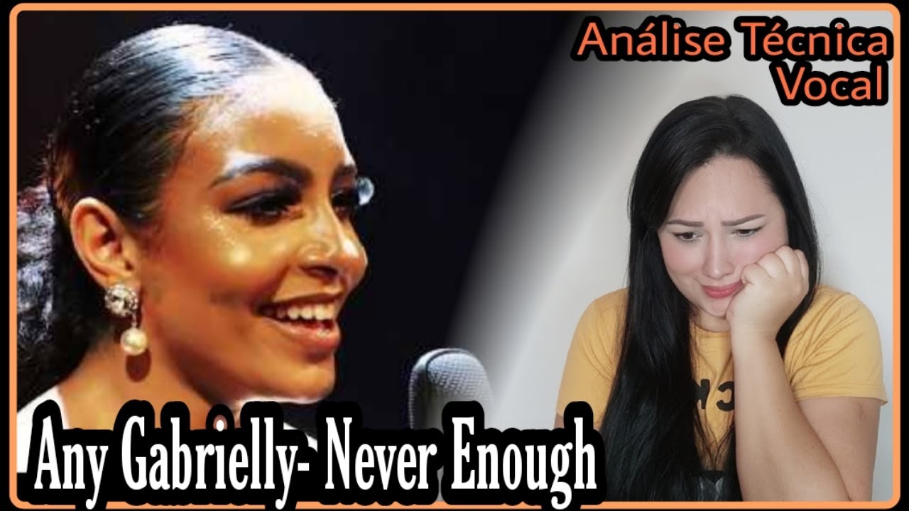 Reagindo a ANY GABRIELLY - Cover NEVER ENOUGH. Vocal coach reage. Reação React
