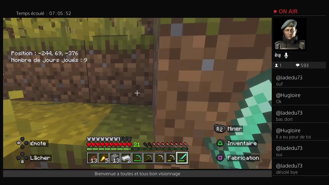 Minecraft:survie solo!!!! Partons a l 'aventure