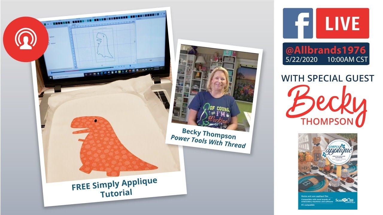 THE ALLBRANDS SHOW | Combining Tech & Quilting! Simply Applique with Becky Thompson