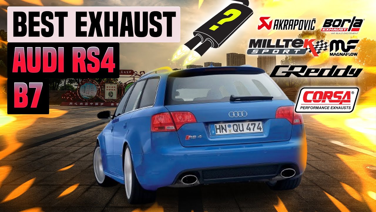 Audi RS4 B7 Exhaust Sound🔥 AWE,Capristo,Eisenmann,JHM,Magnaflow,Milltek,Scorpion,Supersprint