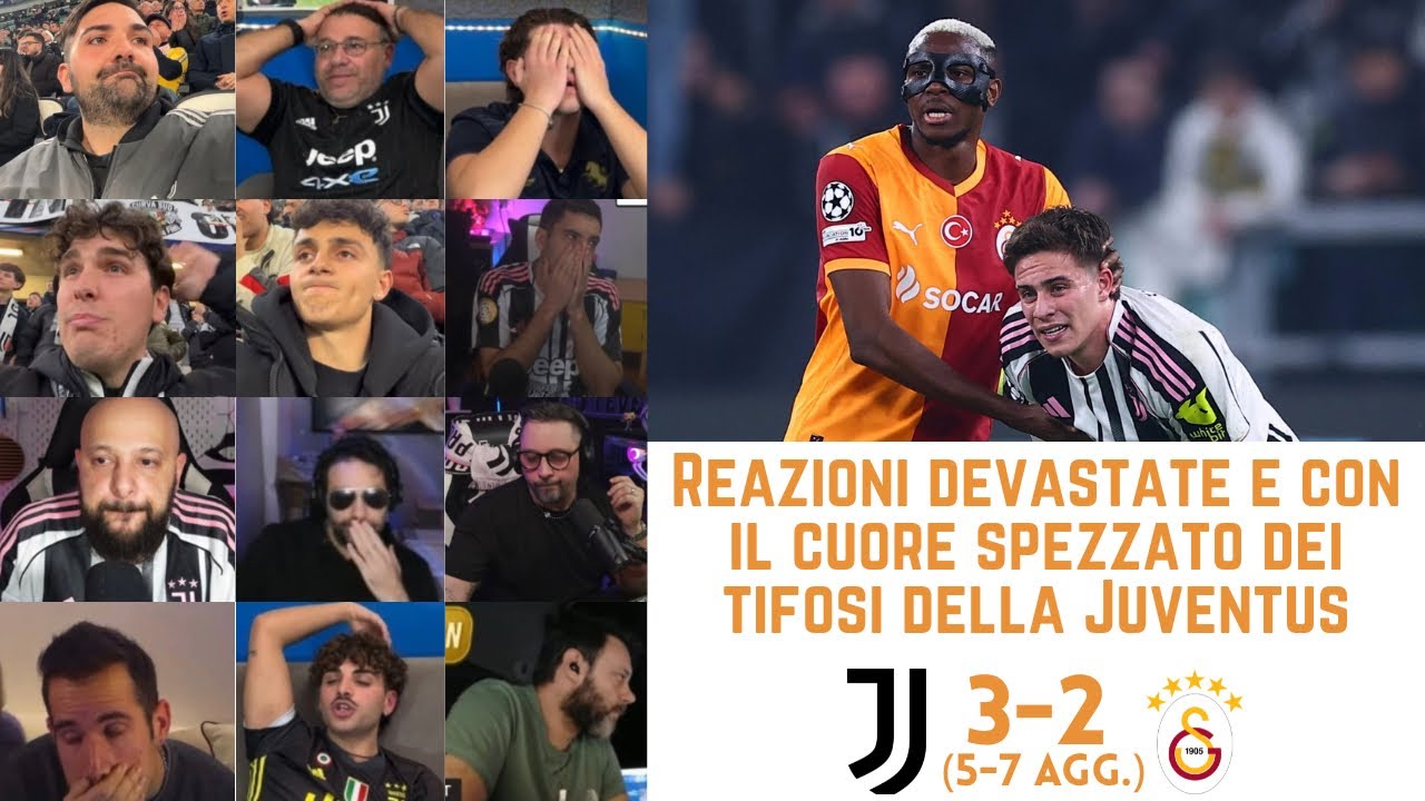 Tifosi Juve devastati dopo JUVE 3-2 (5-7 agg.) Galatasaray | UCL R32 Ritorno