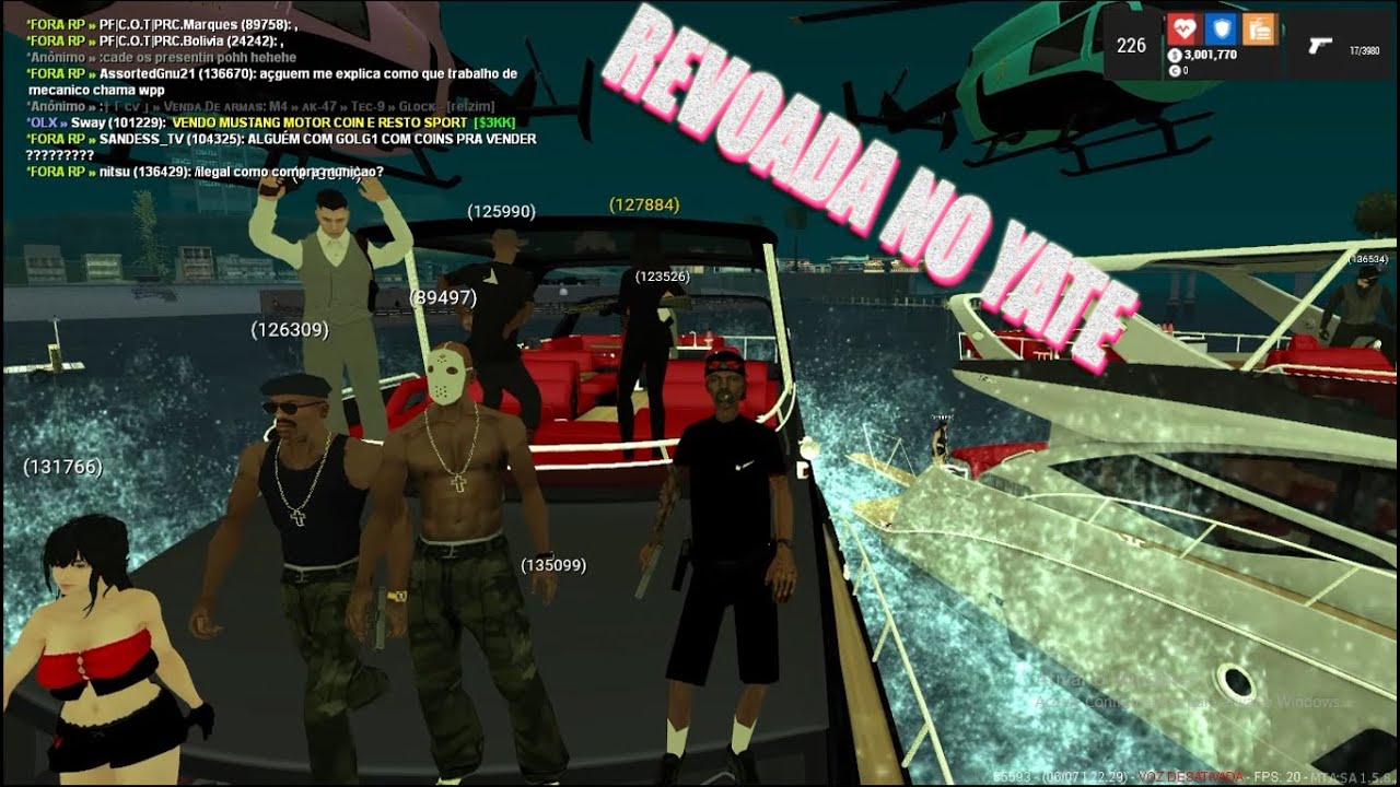 MTA RP - BCG - REVOADA NO IATE