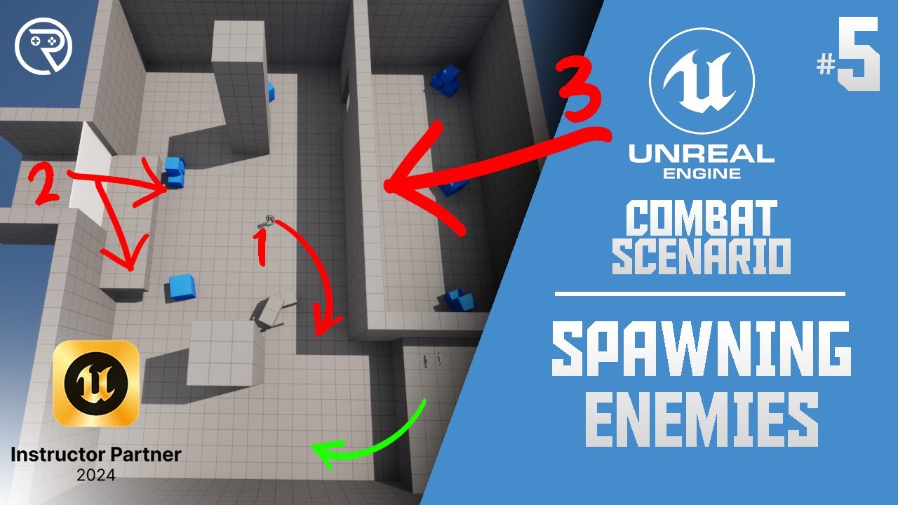 Unreal Engine 5 Tutorial -  Combat Scenario Part 5: Spawning Enemies