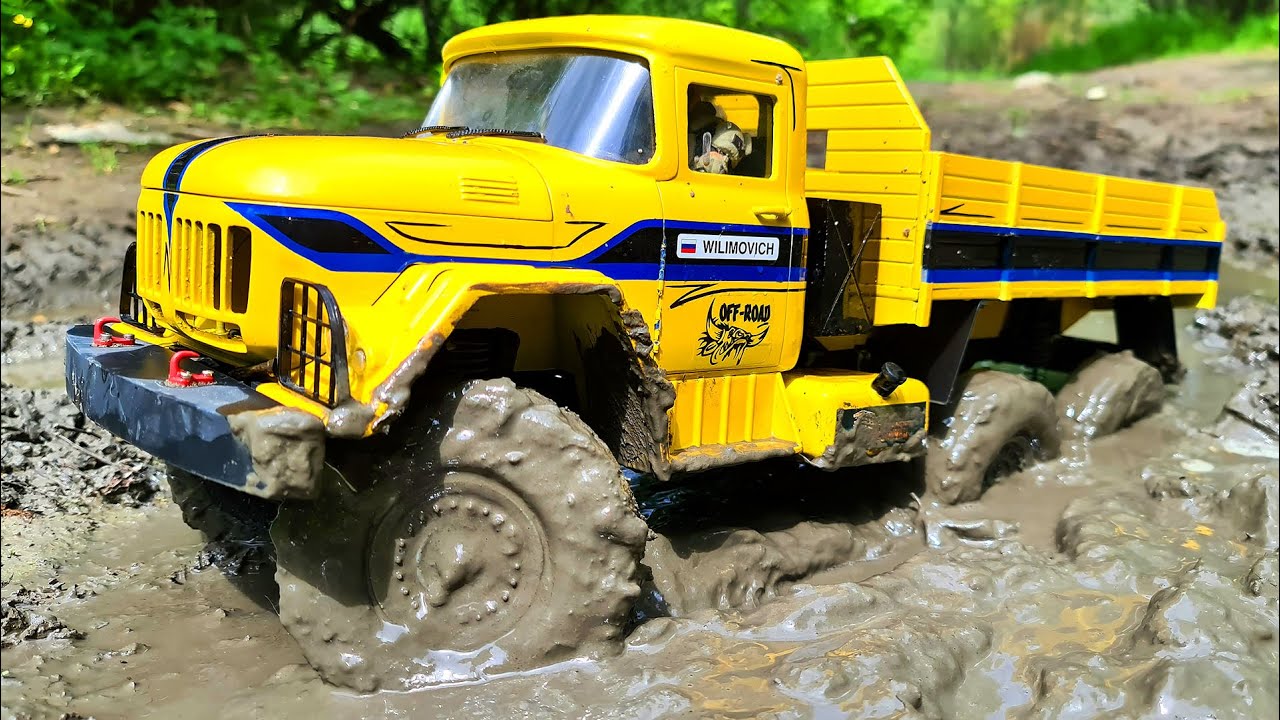 RC MUD Extreme and Puddle Racing — ZIL 131 6x6 vs GAZ 66 – Wilimovich
