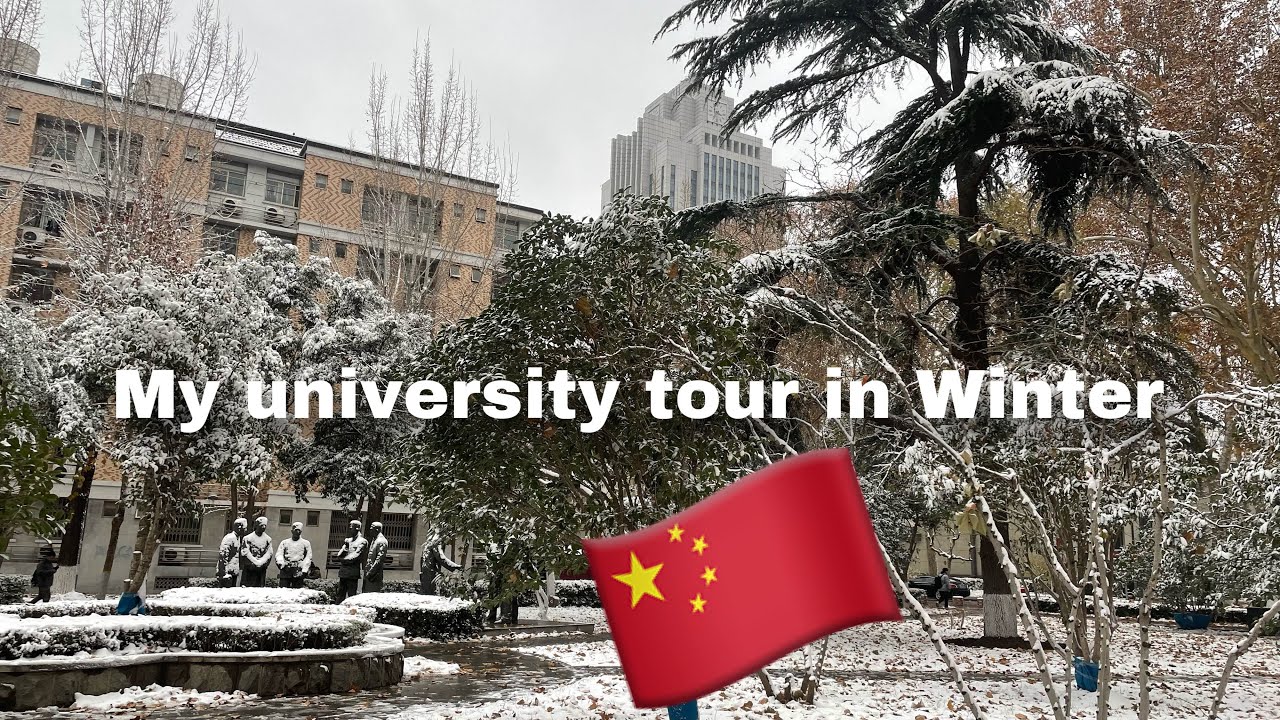 My university in Snow❄️ Shandong University Tour China🇨🇳