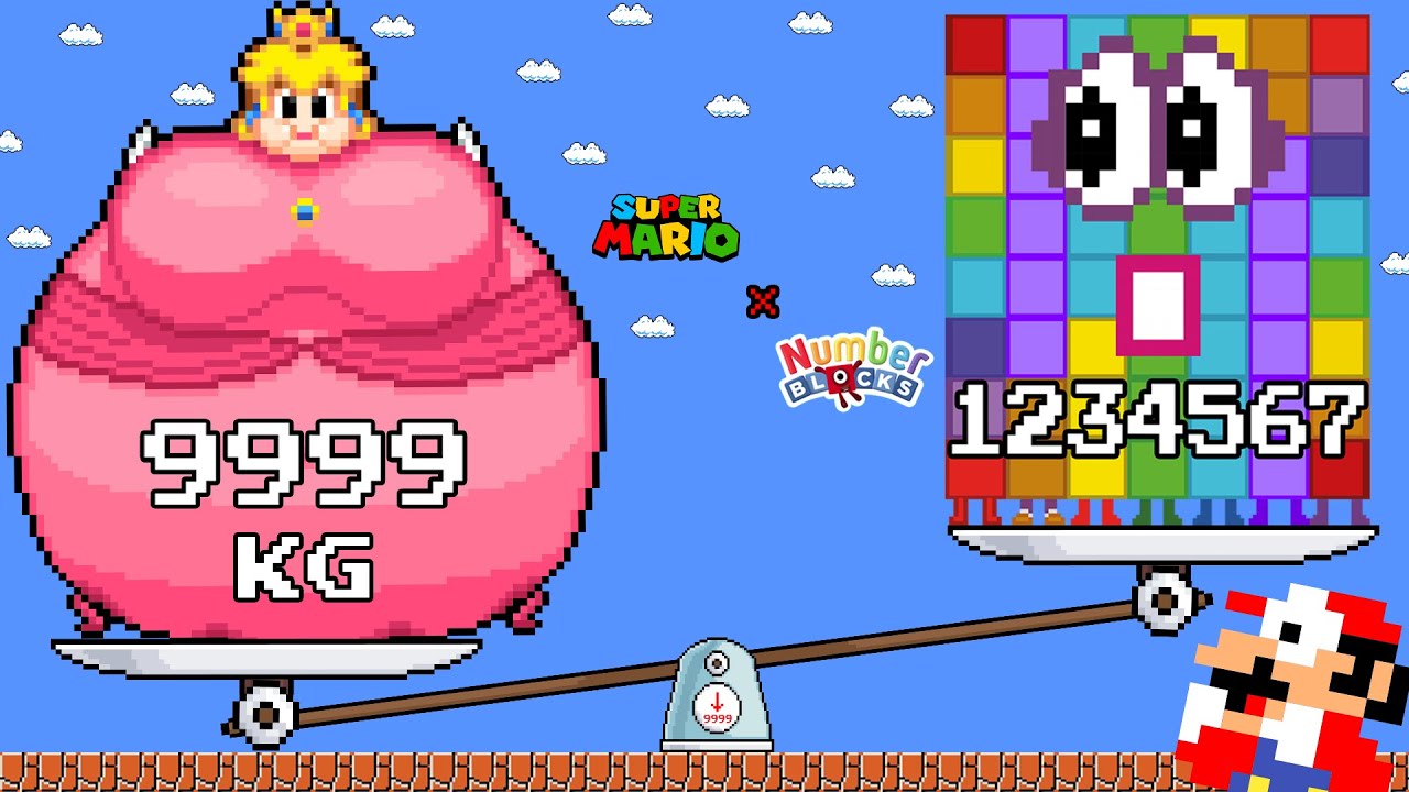 Mario and the Giant Peach Transformation in Super Mario Bros