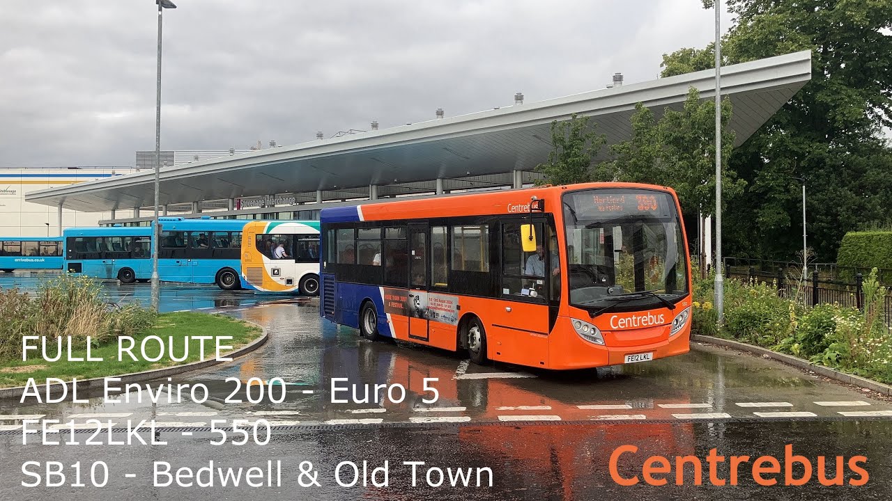 *FULL ROUTE* Centrebus (South) ADL Enviro 200 (550 - FE12LKL) SB10 - Bedwell & Old Town