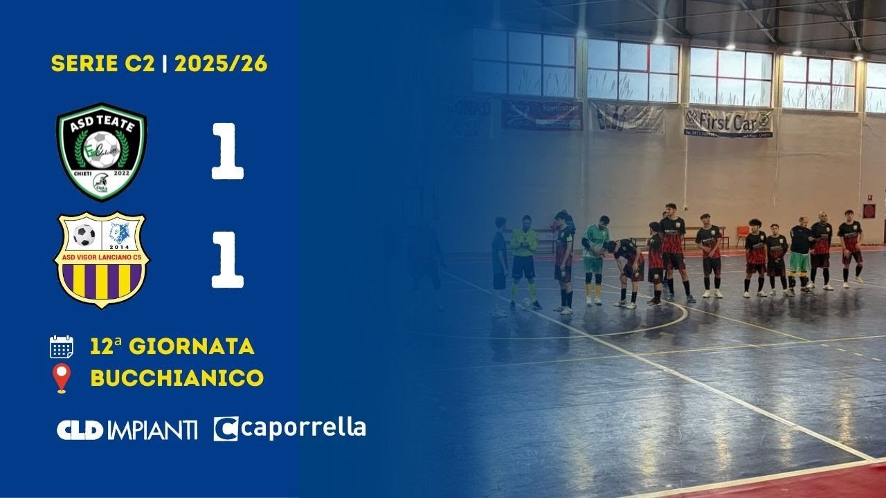 Serie C2 | Teate Eurocalcetto - Vigor Lanciano 1-1 (Gol & Highlights) | 12ª Giornata 2025/26