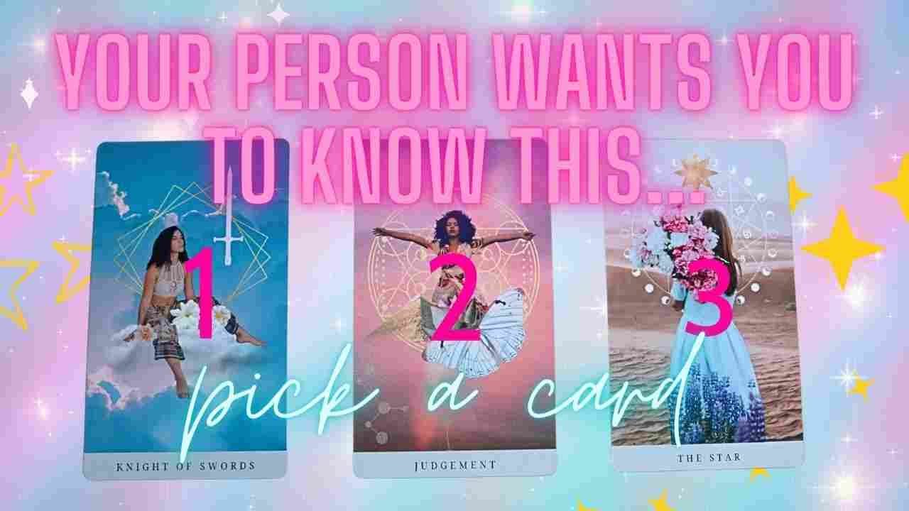 💕 YOUR SP WANTS TO TELL YOU THIS…. / messages from your person PICK A CARD  / Love Tarot messages