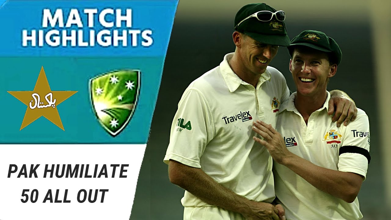 Australia Humiliate Pakistan | 50 All Out | McGrath, Shane Warne & Gillespie Ripped Through Pakistan