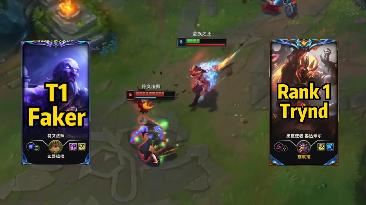 Rank 1 Tryndamere vs T1 Faker | ft. GenG Canyon