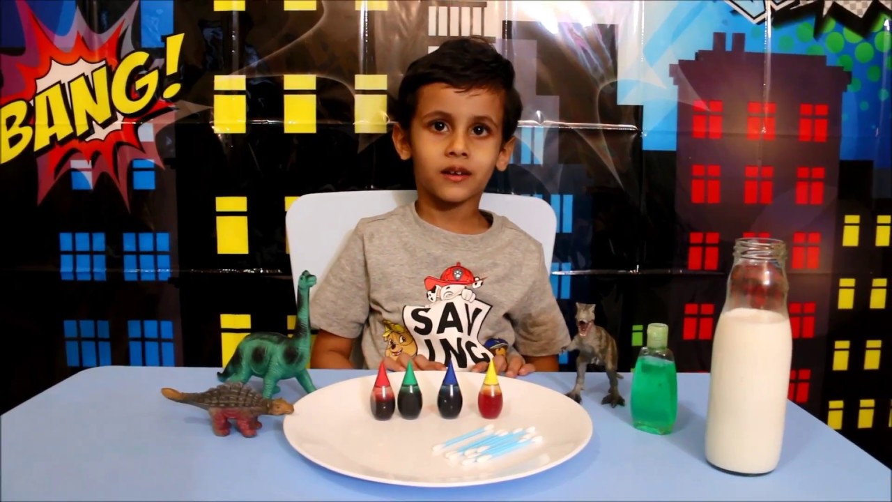 Color Explosion Science Experiment for Kids using Milk, Soap and Colors - KidzLogic