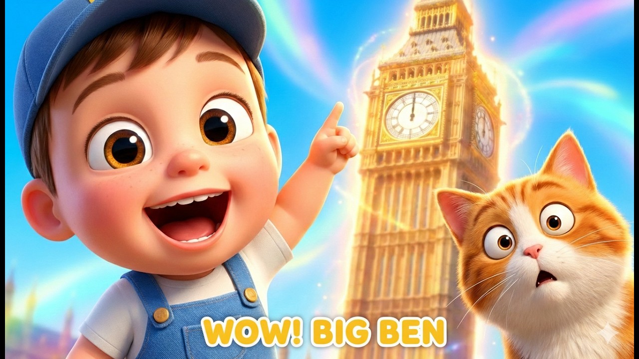 Baby BigBen Visits Big Ben Tower | Fun Facts, Family Adventure & Learning for Kids #bigben #london 