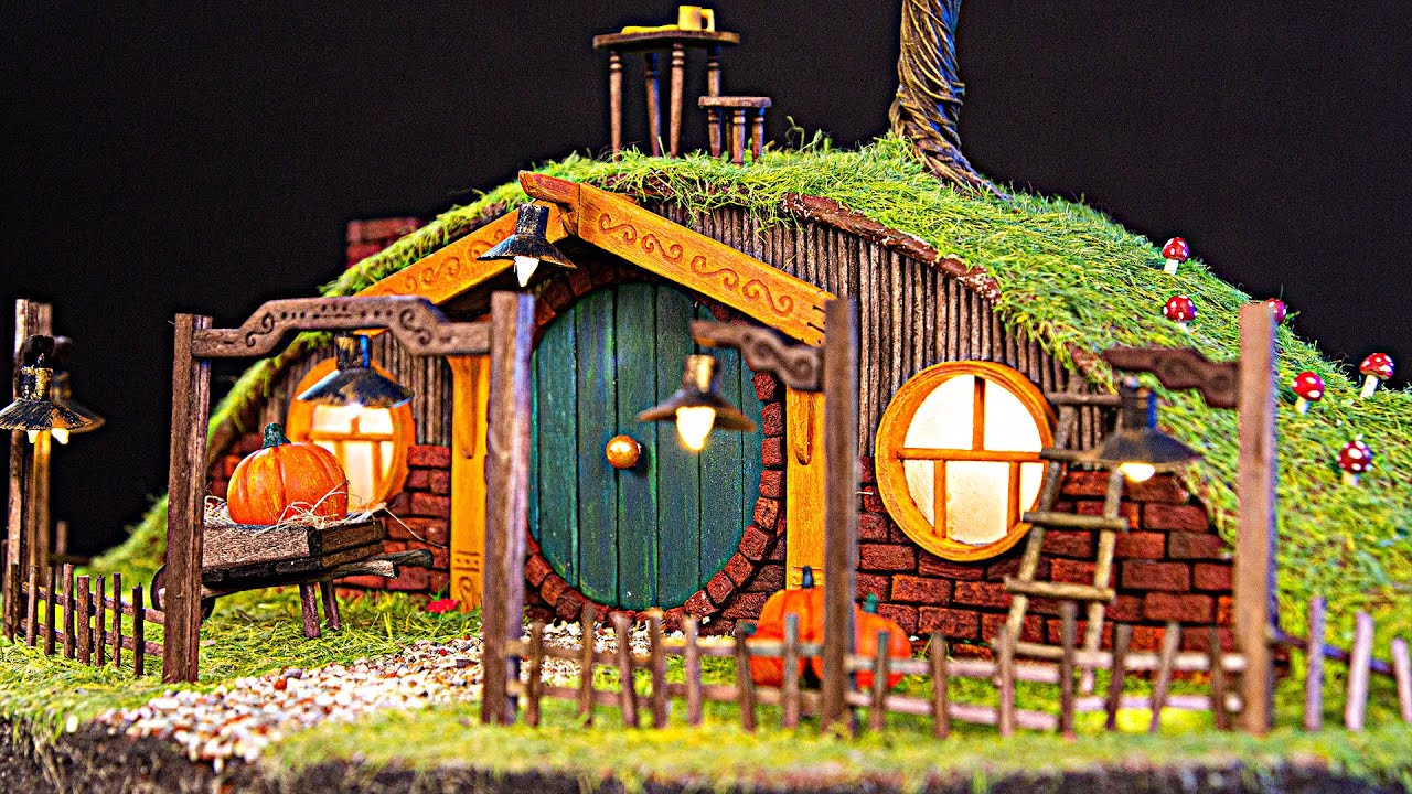 Building Diorama. Making of the Hobbit Hole Light | Lord Of The Rings