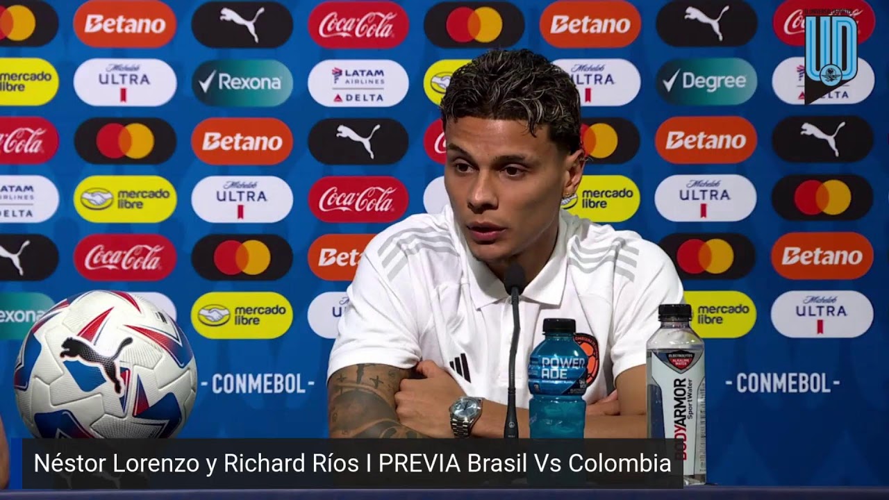 Néstor Lorenzo y Richard Ríos I PREVIA Brasil Vs Colombia I Conferencia I Copa América