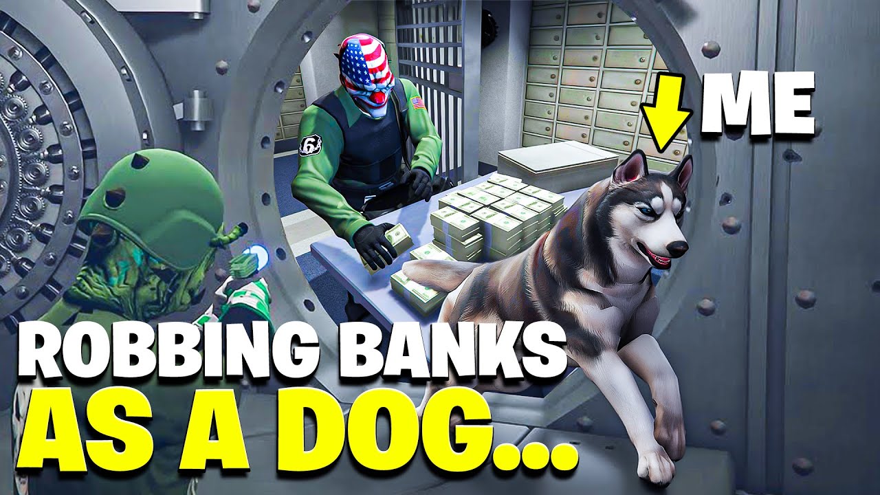 ROBBING a BANK as a DOG in GTA RP💰