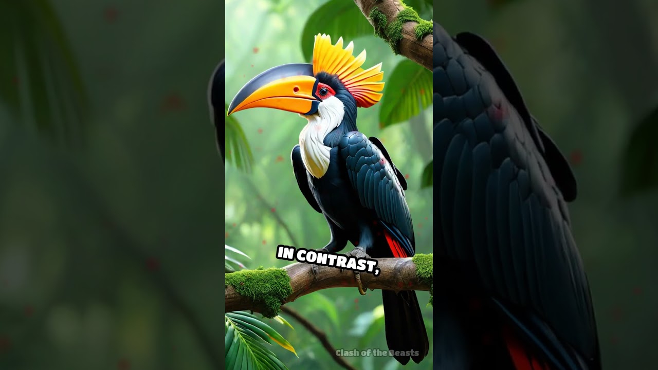 Helmeted vs. Rhinoceros Hornbill: Horned Showdown