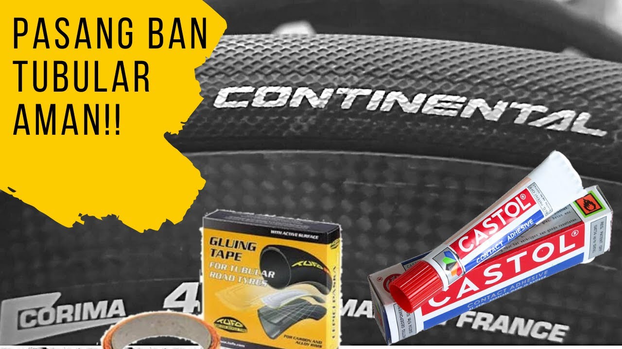 PASANG BAN TUBULAR CONTINENTAL GATORSKIN DI WHEELSET CARBON