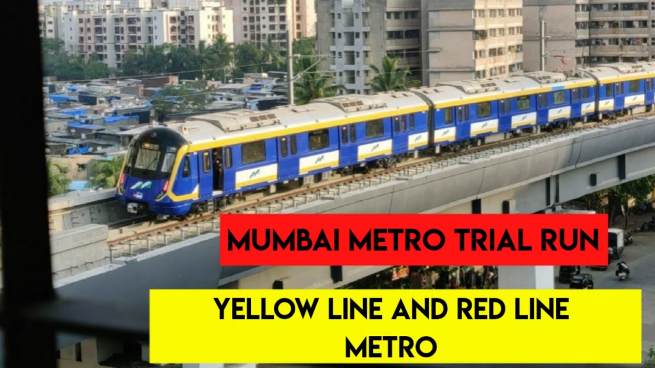 Mumbai Metro Yellow Line and Red Line Trial Run. TGT SPECIALS