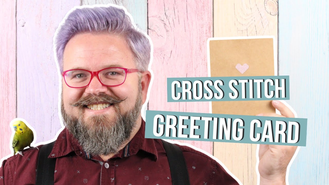 How to Make a Cross Stitch Greeting Card | Caterpillar Cross Stitch