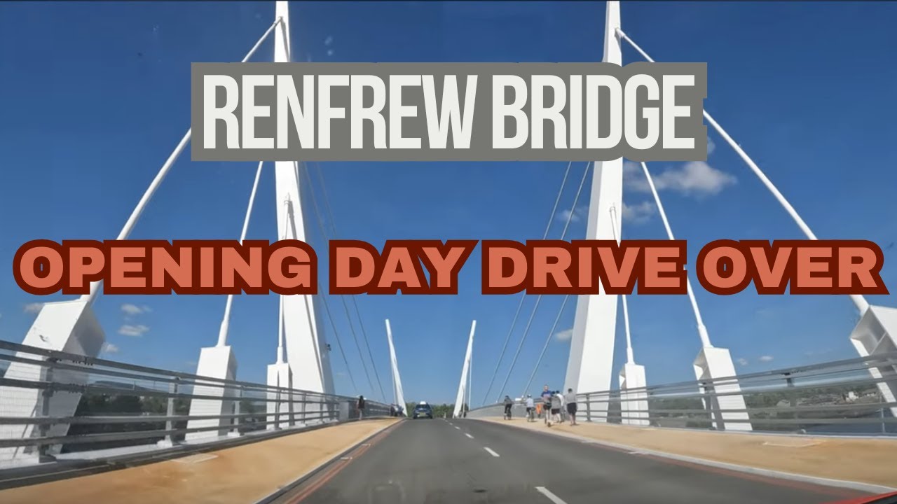 New Renfrew to Clydebank Bridge Opens | First Day Crossing