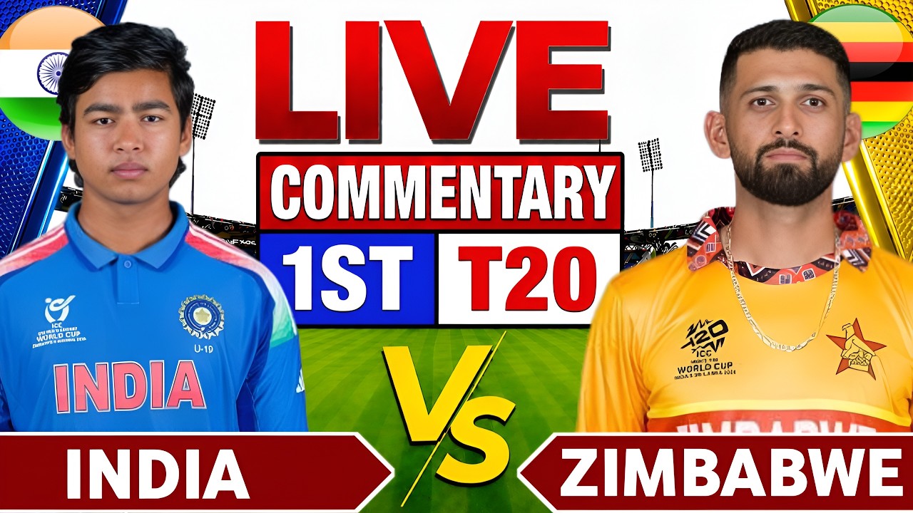🔴Live India vs Zimbabwe 1st T20&nbsp; | Ind vs Zim | Ind vs Zim 1st T20 Live Score & Commentary🎙️