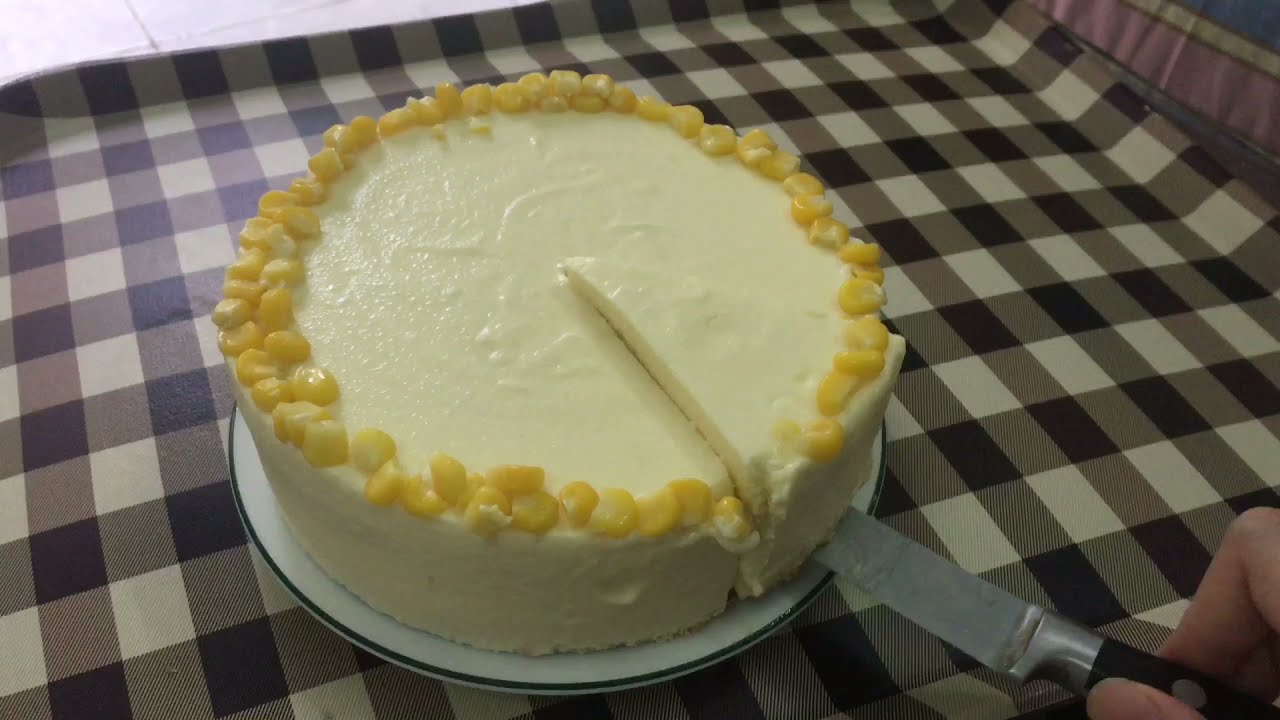 Bánh Mousse Bắp | Sữa Bắp siêu đậm vị bắp, làm nguyên buổi chiều ăn hết trong 2 tiếng