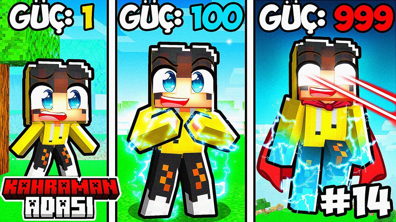 Yeni SÜPER GÜCÜMÜN Tüm Sınırlarını Zorladım! #14 💥 | Minecraft Kahraman Adası