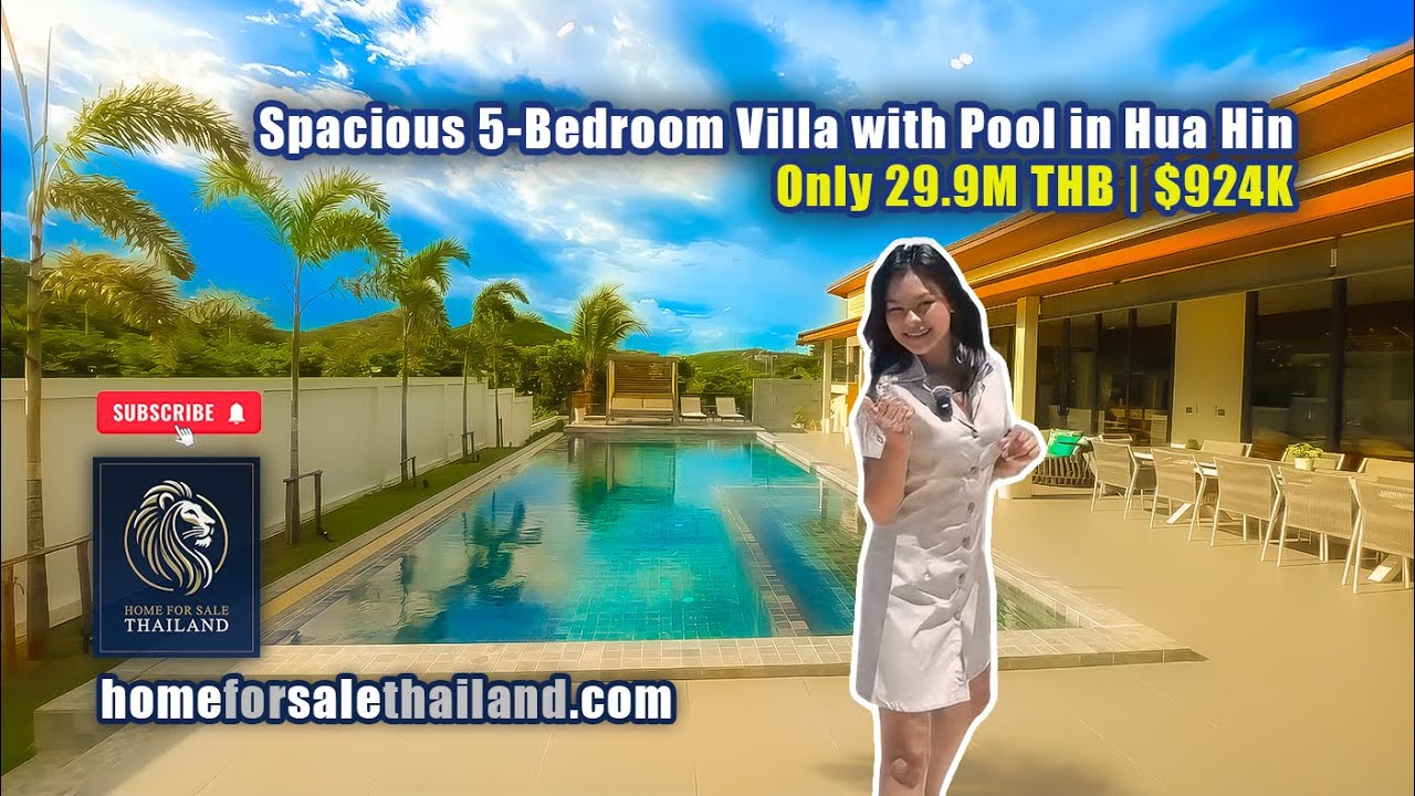 🏡 Spacious 5-Bedroom Villa with Pool in Hua Hin – Only 29.9M THB | $924K 🏡