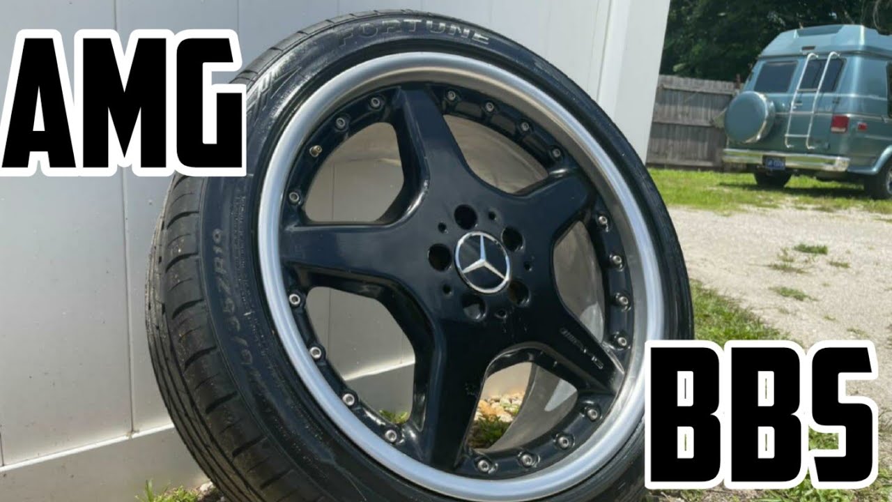 Restoring rare AMG BBS two piece rims for new w140 s500 vip build