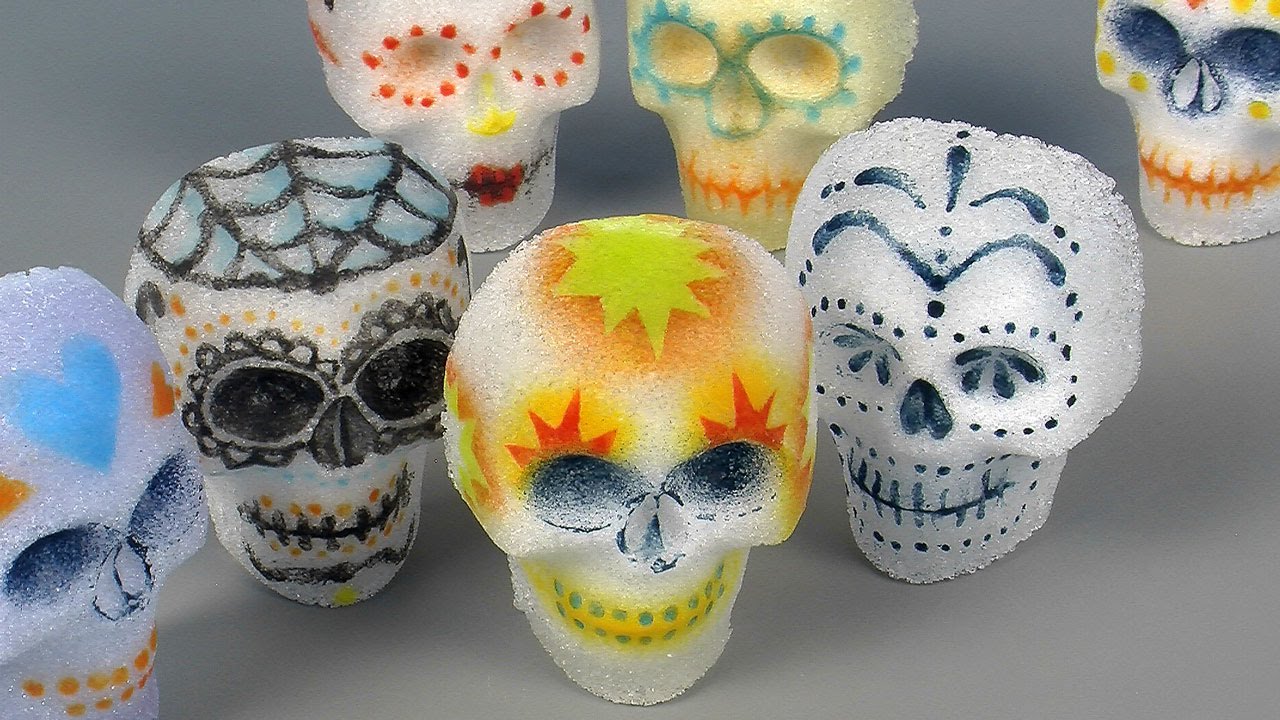 Day of the Dead Sugar Skulls in Pâte de Verre