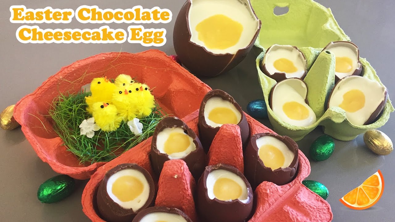 Easter Chocolate Cheesecake Egg - Cheeky Crumbs