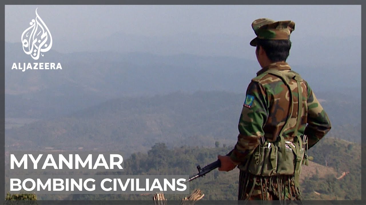 Myanmar military accused of bombing civilians