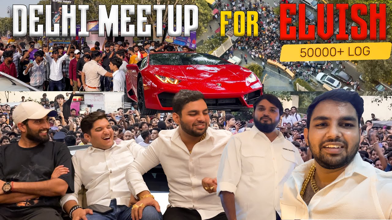 Delhi Meetup For Elvish | Public Ne Stage Tod Diya | Nandu Gujjar | The Mridul |  @Elvish Yadav Vlogs