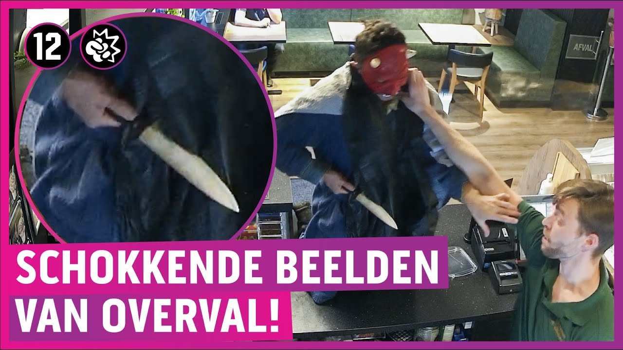 Snackbar-personeel slaat overvaller met hete frituurmand!
