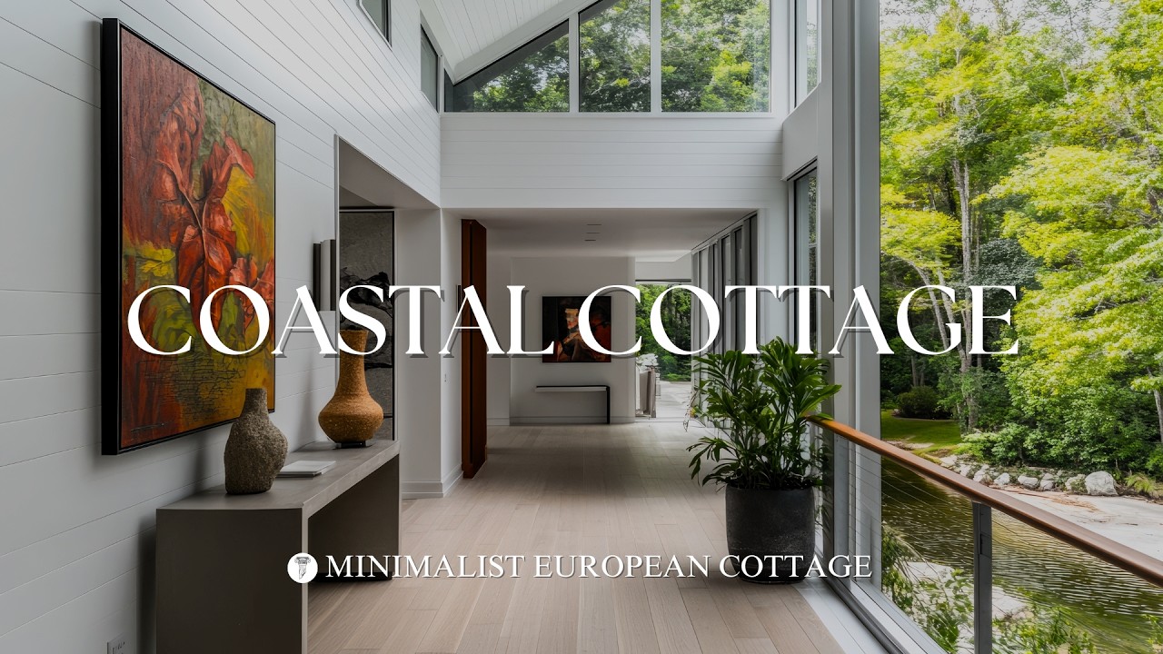 European-Style Cottage Meets Modern Beachfront Living | Minimalist Coastal House Design
