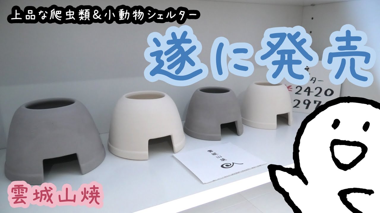 【雲城山焼シェルター販売開始】上品で可愛い♪爬虫類＆小動物シェルターが完成しました！ 駄菓子屋トカゲのおっさん DAGASI store! Gecko`s Uncle
