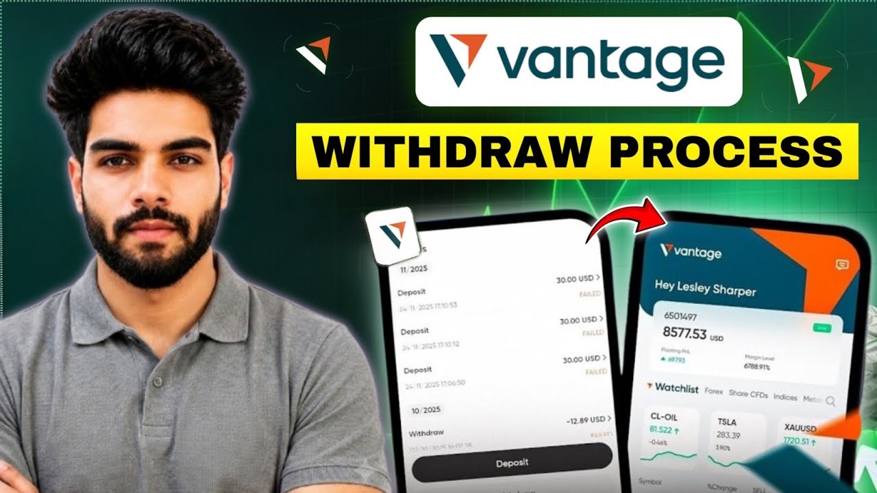 Vantage withdrawal india || vantage withdrawal process