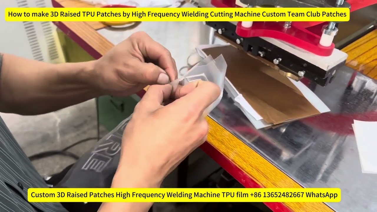 How to make 3D Raised TPU Patches by High Frequency Wielding Machine  Custom Team Club Patches