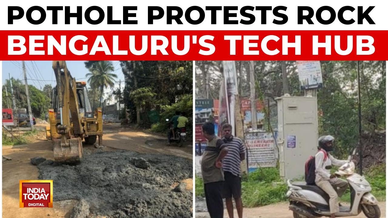 Bengaluru Pothole Protest: Cops Clear Residents From Tech Corridor Streets | India Today News