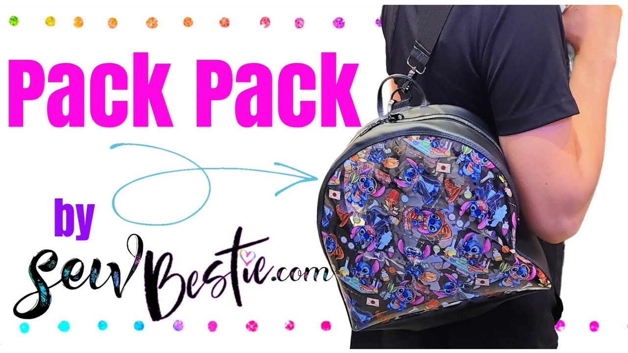 Pack Pack Video Tutorial - Clear Back Pack Pattern by Sew Bestie