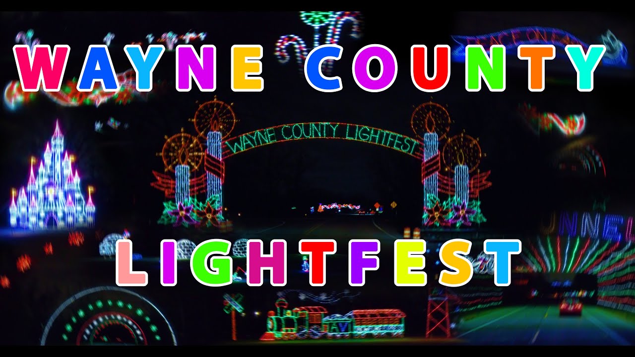 Wayne County Light Fest Drive [4k]