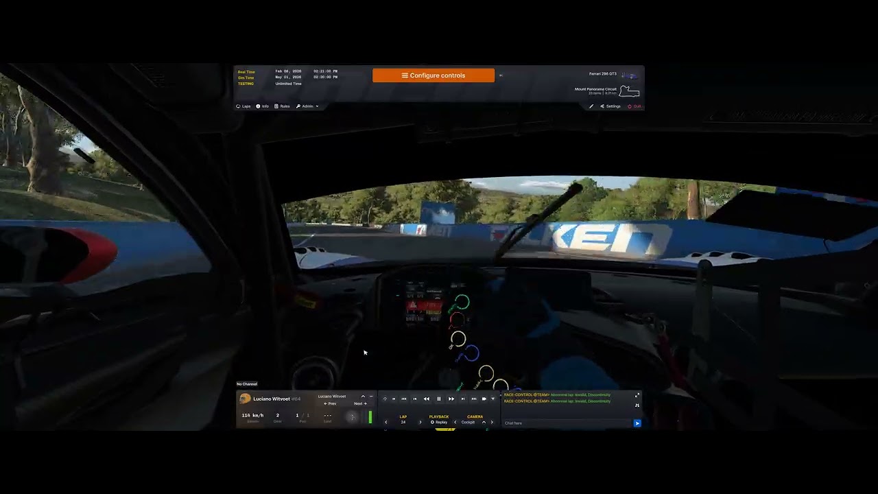 iRacing: Luciano Witvoet (Ferrari 296 GT3 @ Bathurst)