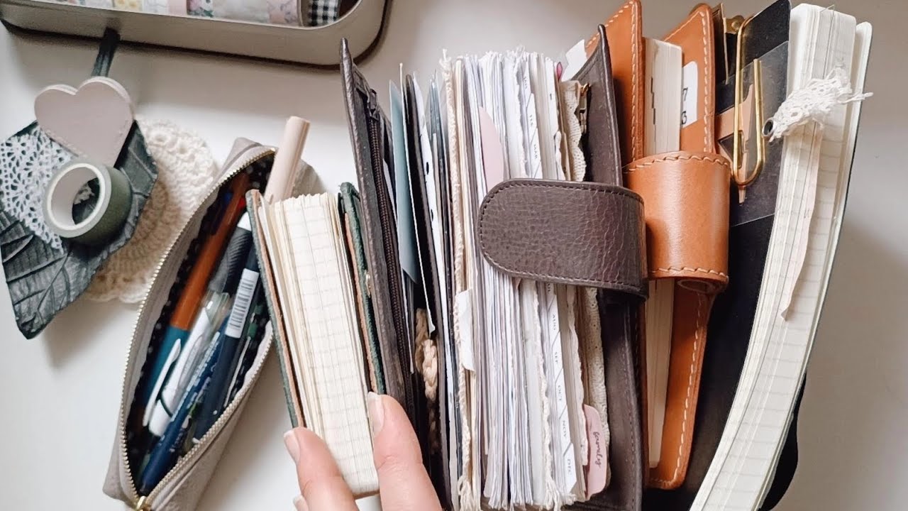 Gillio planner setup personalrings & lineup 2024 Moleskine - Hobonichi weeks