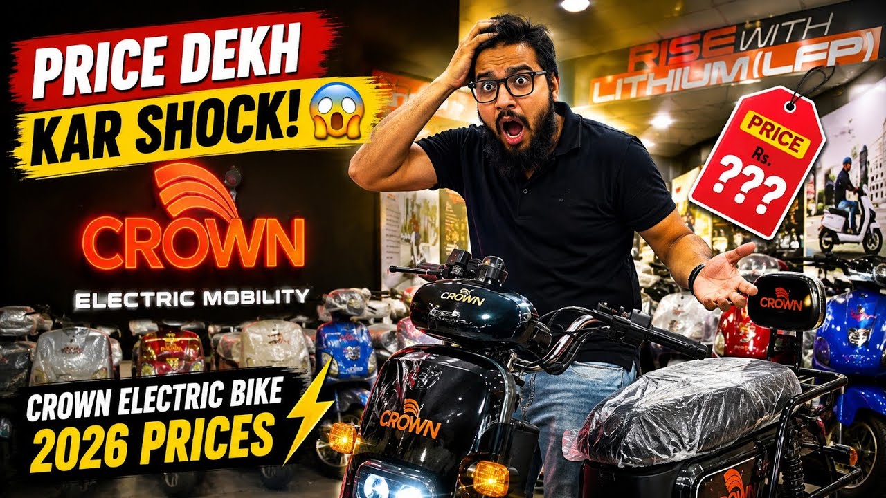 Finally! 😍 Crown Electric Bike Lene Gaya | Latest Prices in Pakistan 2026 ⚡
