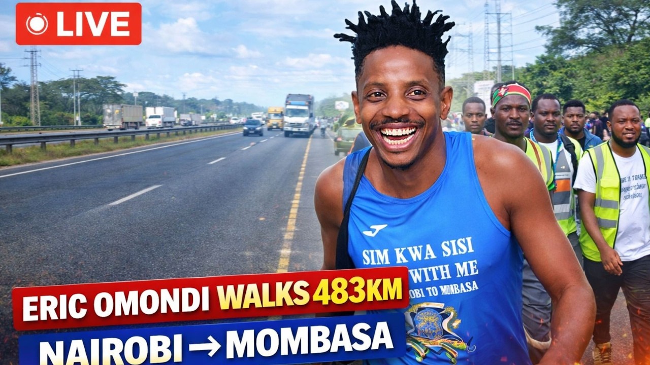 Day 1: Eric Omondi Walk from Nairobi to Mombasa – Sisi Kwa Sisi 486 km Charity Trek